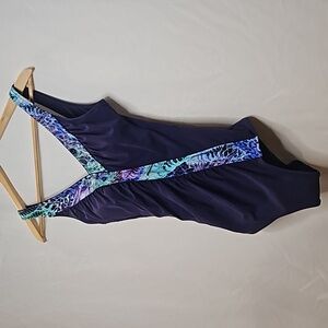 Anita Comfort Josetta Dark Purple Swimsuit Size 8 Cup Size D